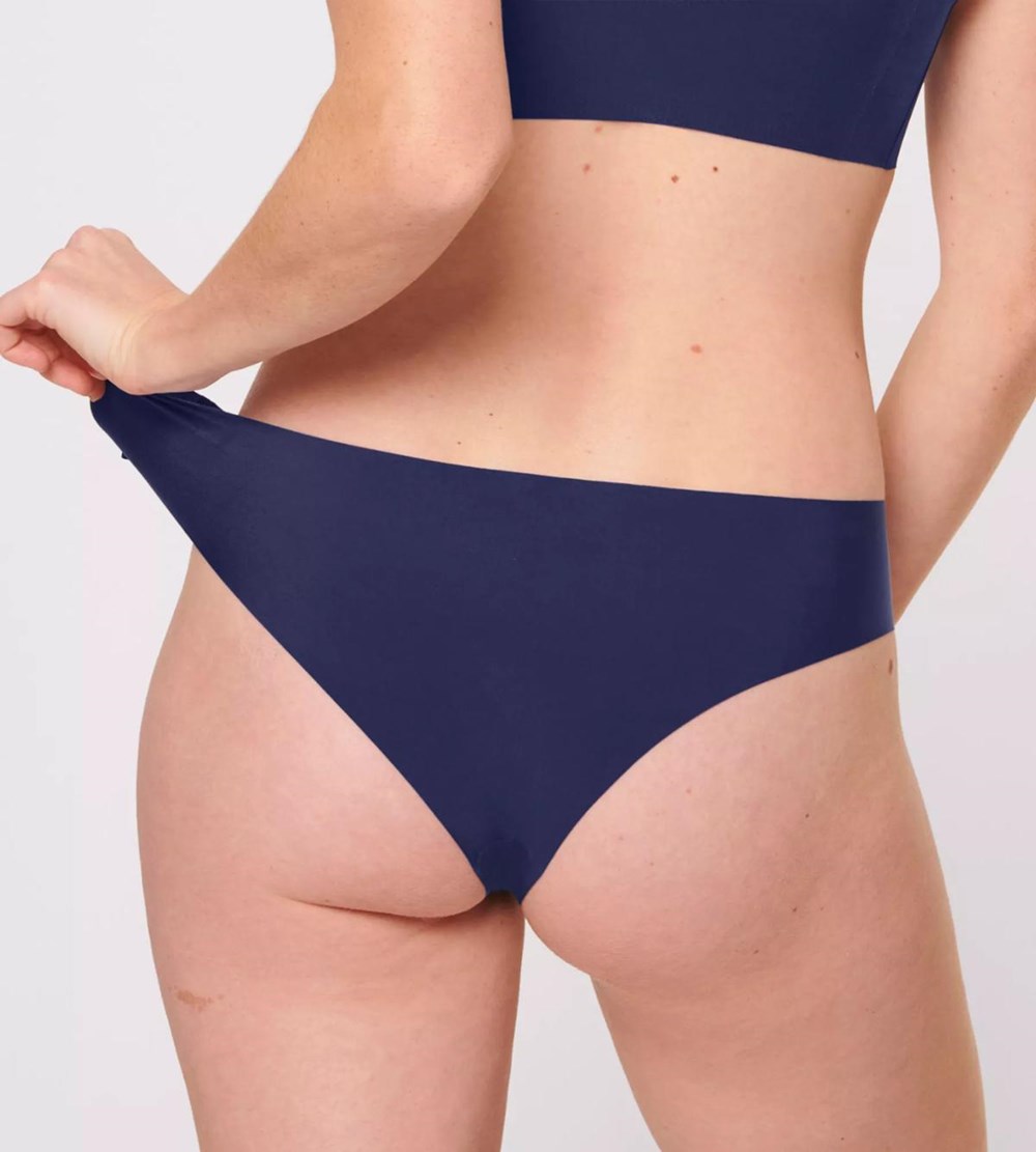 Sloggi Zero Feel Brazilian Brief Granatowe | 59762-YOTA