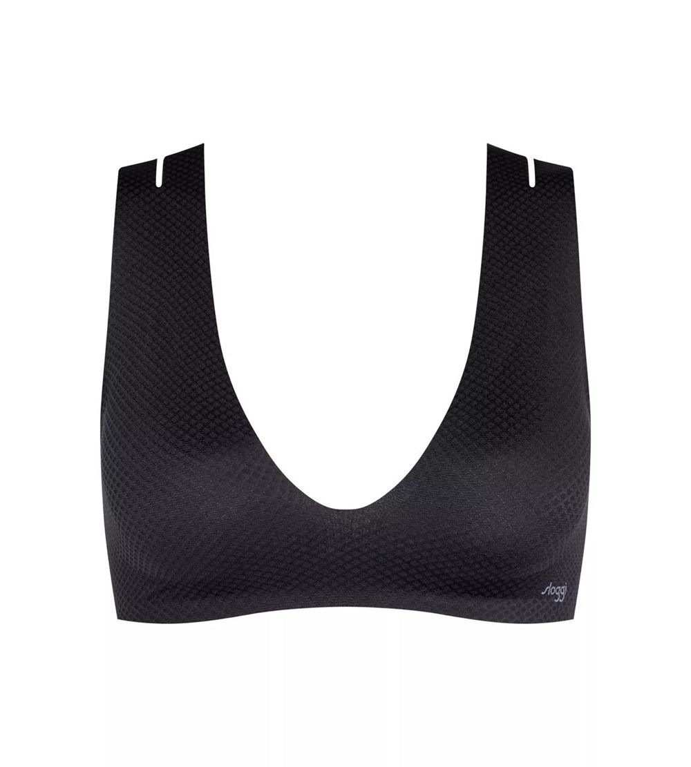 Sloggi Zero Feel Flow Bralette Czarne | 89761-XQVT