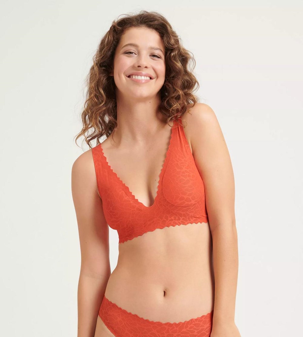 Sloggi Zero Feel Koronkowe Bralette Watermelon | 73542-FWVC