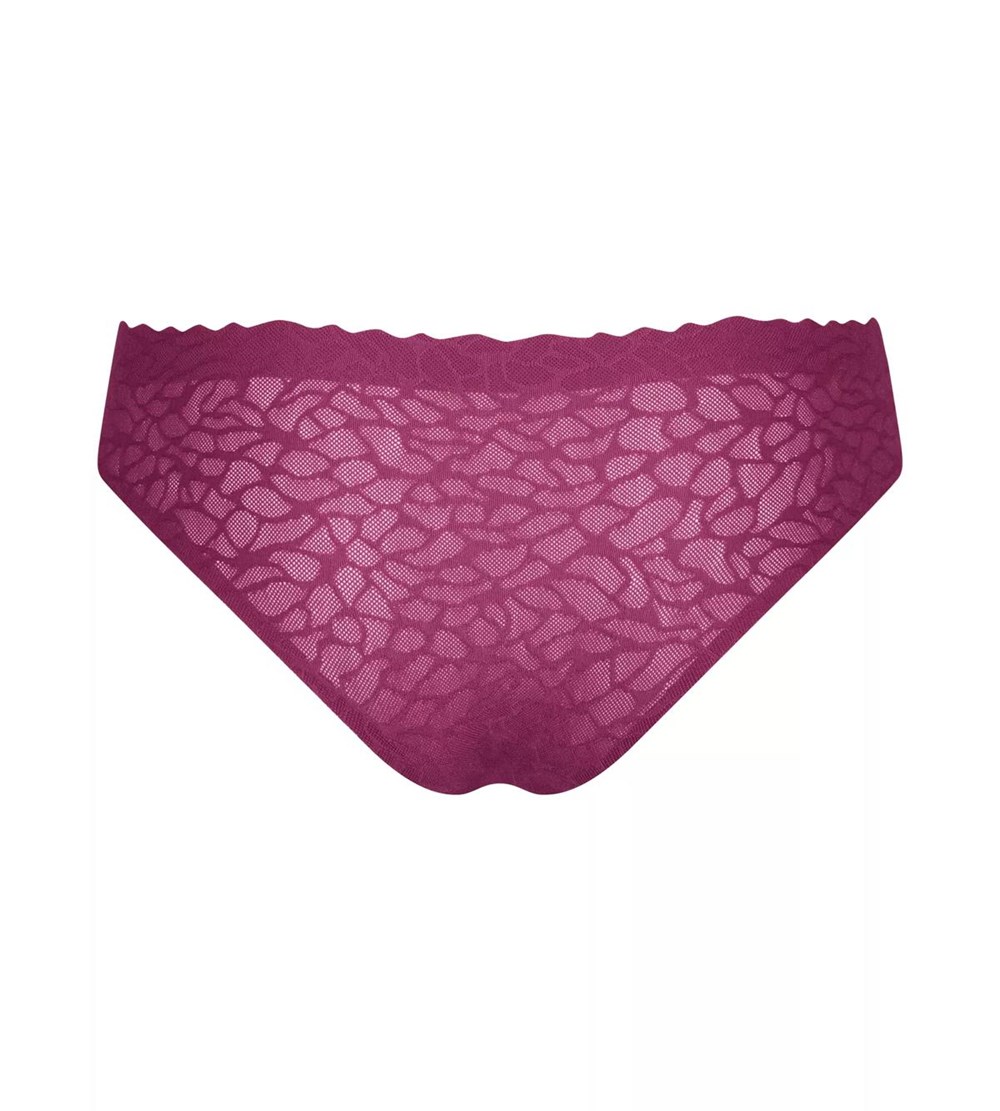 Sloggi Zero Feel Koronkowe Brazil Panty Wine | 48673-IPZQ