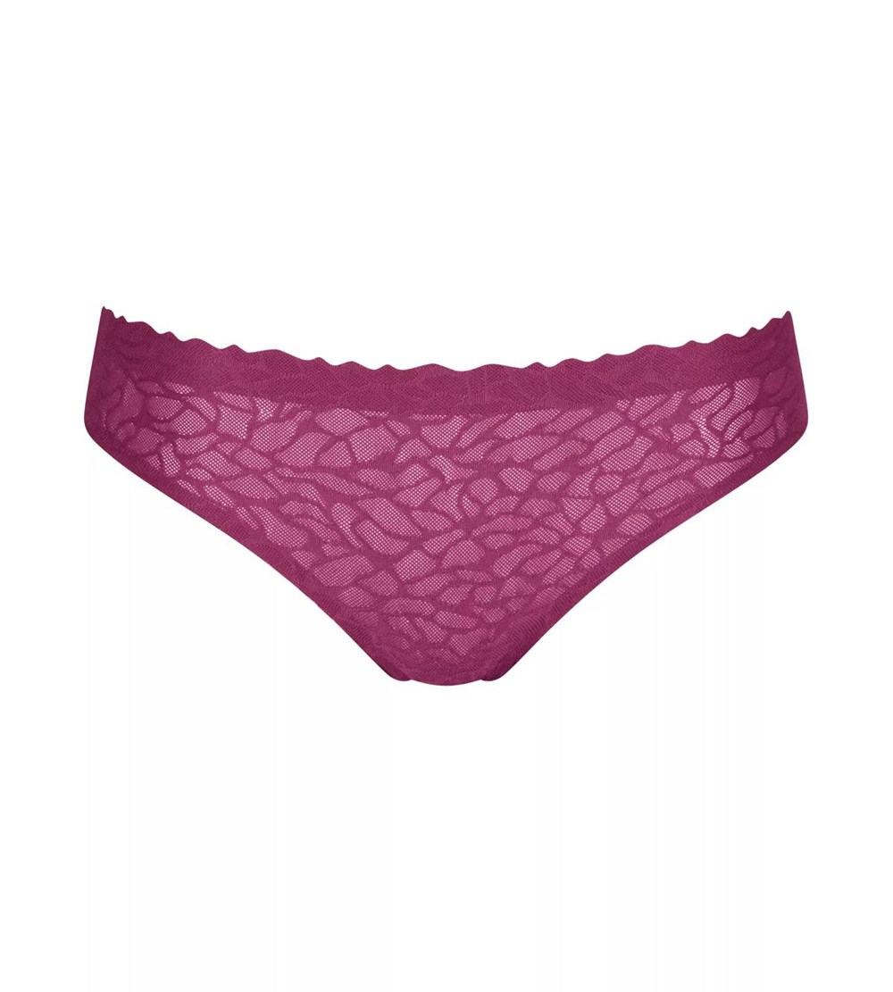 Sloggi Zero Feel Koronkowe Brazil Panty Wine | 48673-IPZQ