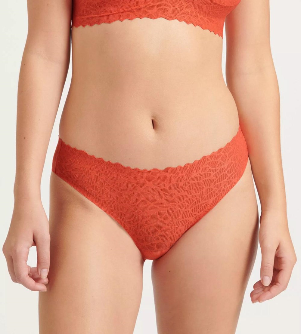 Sloggi Zero Feel Koronkowe Brazil Panty Watermelon | 91864-RTAJ