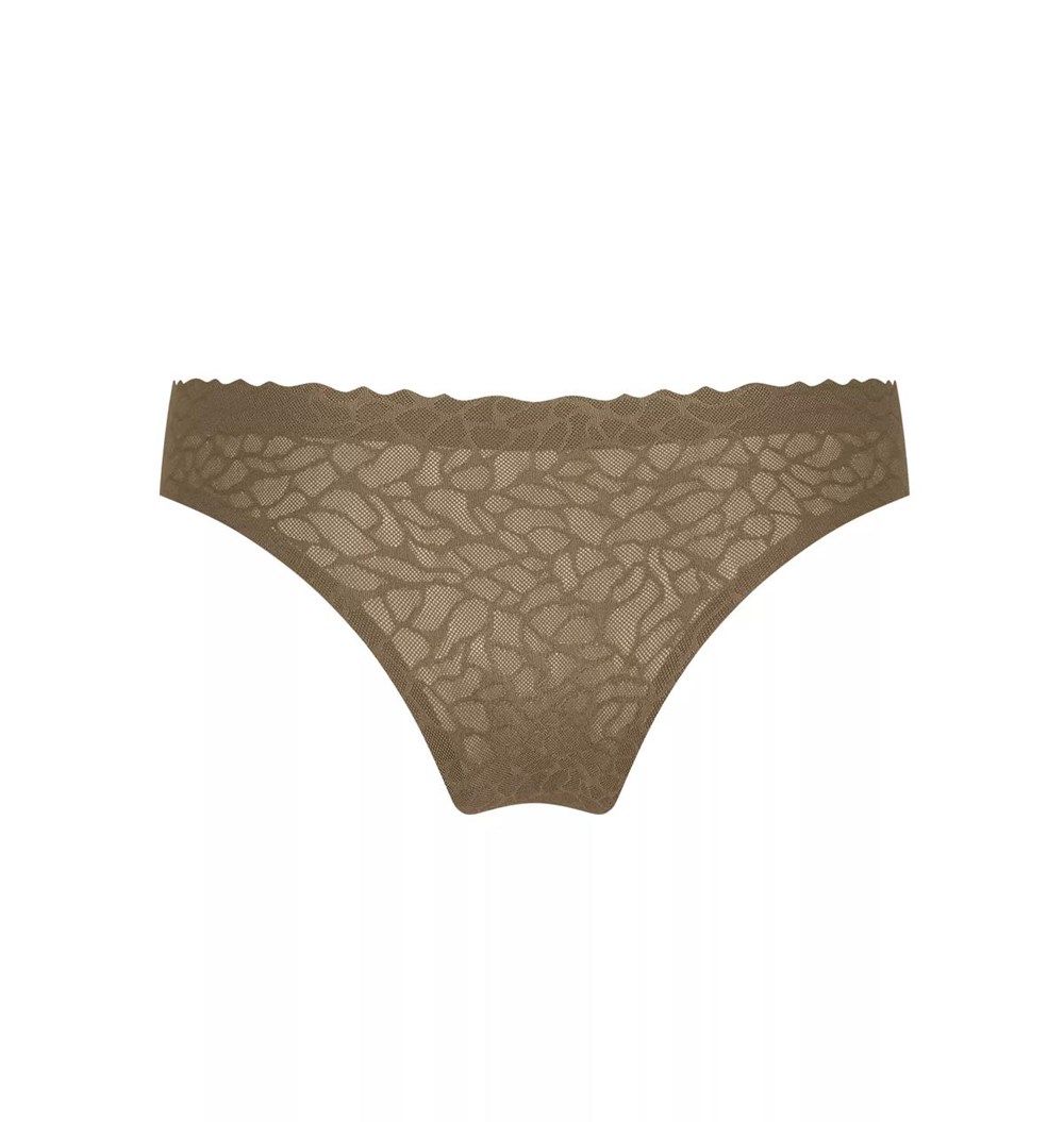 Sloggi Zero Feel Koronkowe Brazil Panty Beech | 92640-CMRV