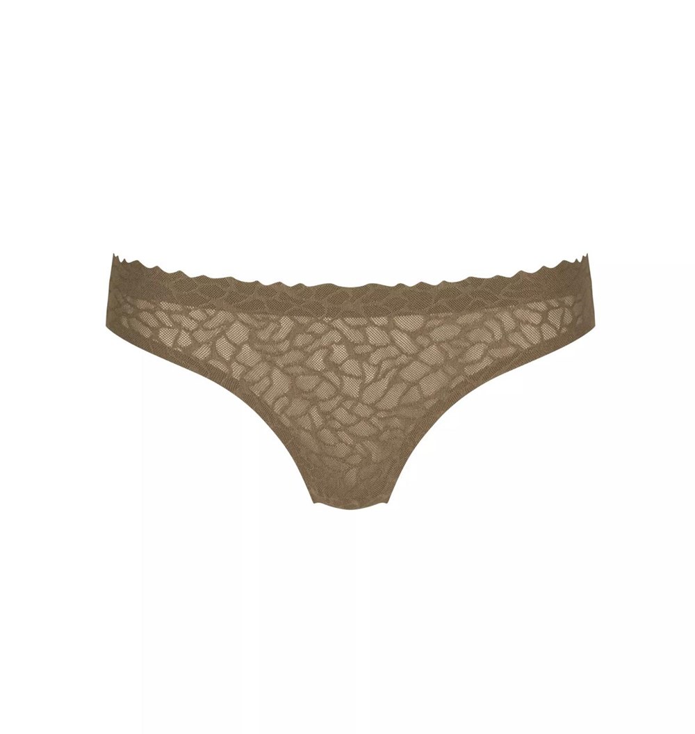 Sloggi Zero Feel Koronkowe Brazil Panty Beech | 92640-CMRV