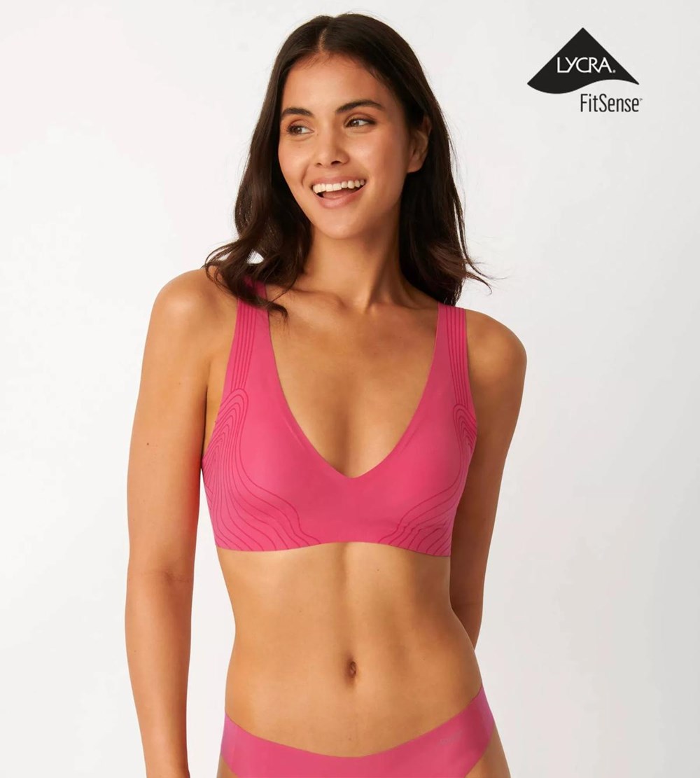 Sloggi Zero Feel Soft Bra Różowe | 82671-MVEX