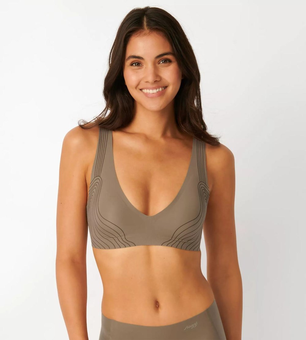 Sloggi Zero Feel Soft Bra Szare | 69218-KAUO