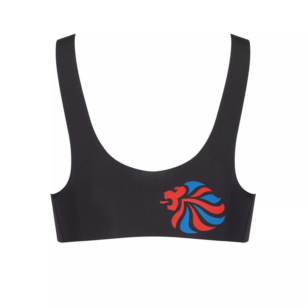 Sloggi Zero Feel Zero Feel Bralette Team Gb Czarne | 02857-LKHU