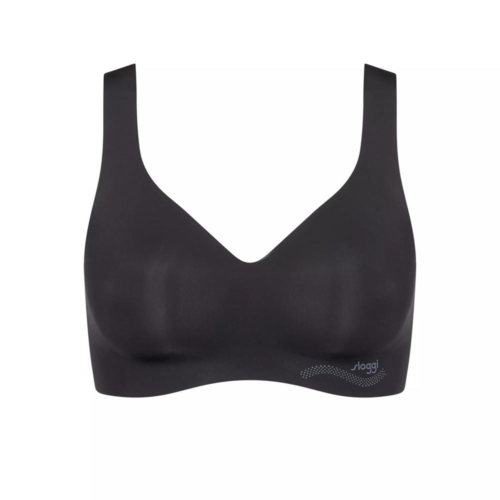 Sloggi Zero Feel Zero Feel Bralette Team Gb Czarne | 02857-LKHU