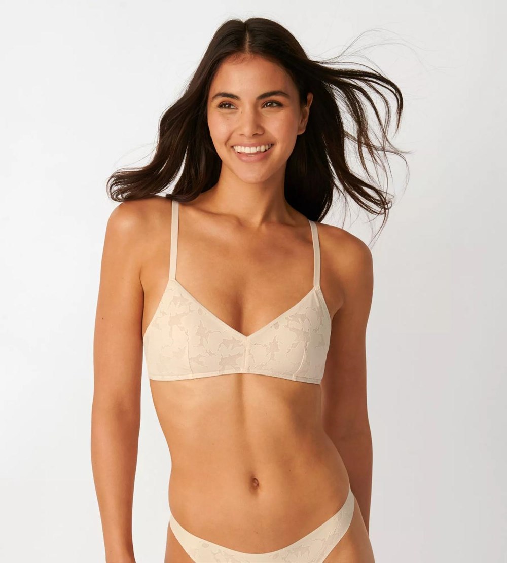 Sloggi Zero Koronkowe Bralette Fresh powder | 94128-SKLJ