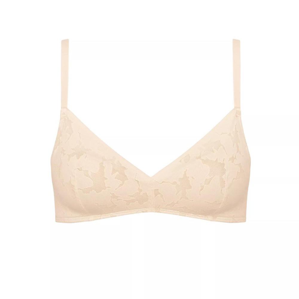 Sloggi Zero Koronkowe Bralette Fresh powder | 94128-SKLJ