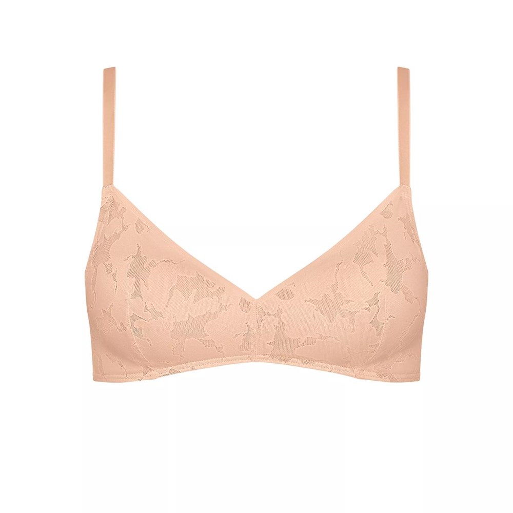 Sloggi Zero Koronkowe Bralette Głęboka Brązowe | 64897-RMVJ