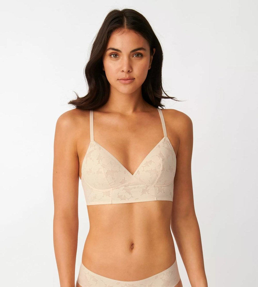 Sloggi Zero Koronkowe Non-wired Bra Fresh powder | 04935-RJWB