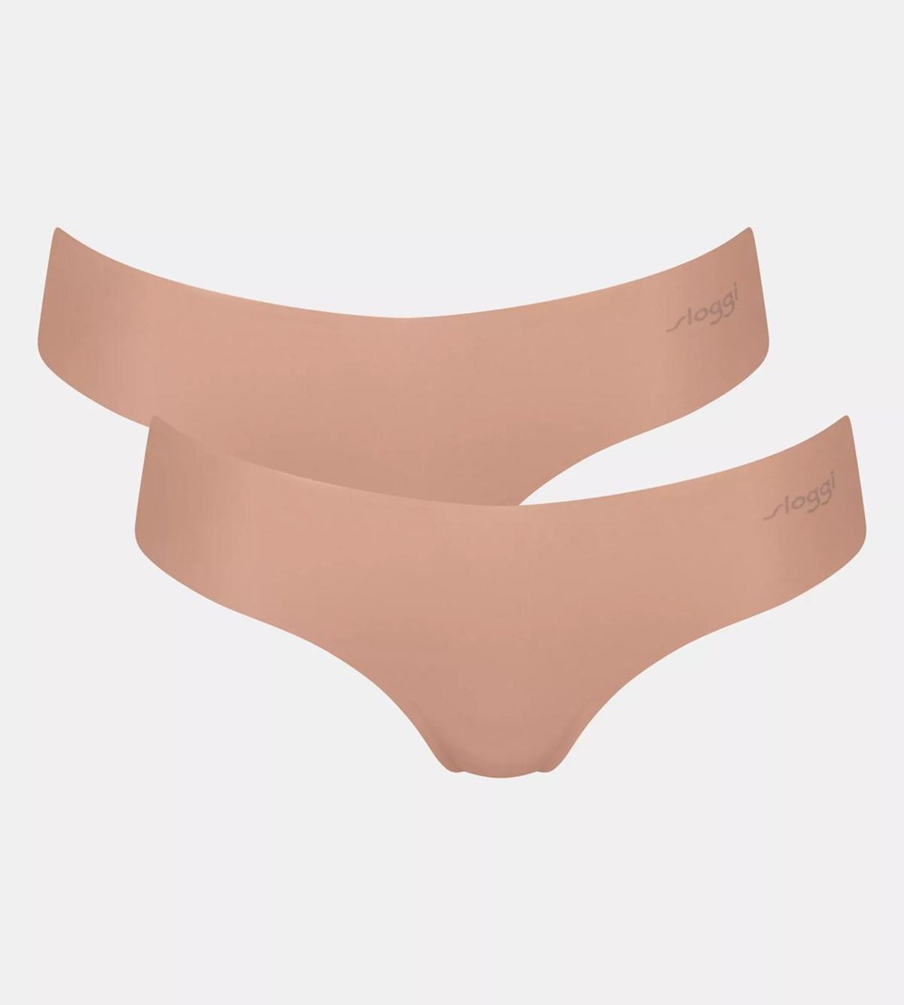 Sloggi Zero Microfibre String Brief Brązowe | 21570-FDIB