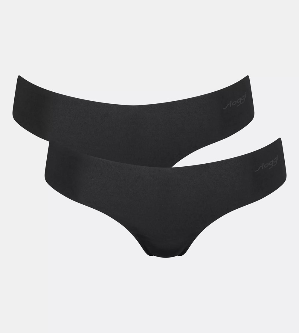 Sloggi Zero Microfibre String Brief Czarne | 69817-JQMD