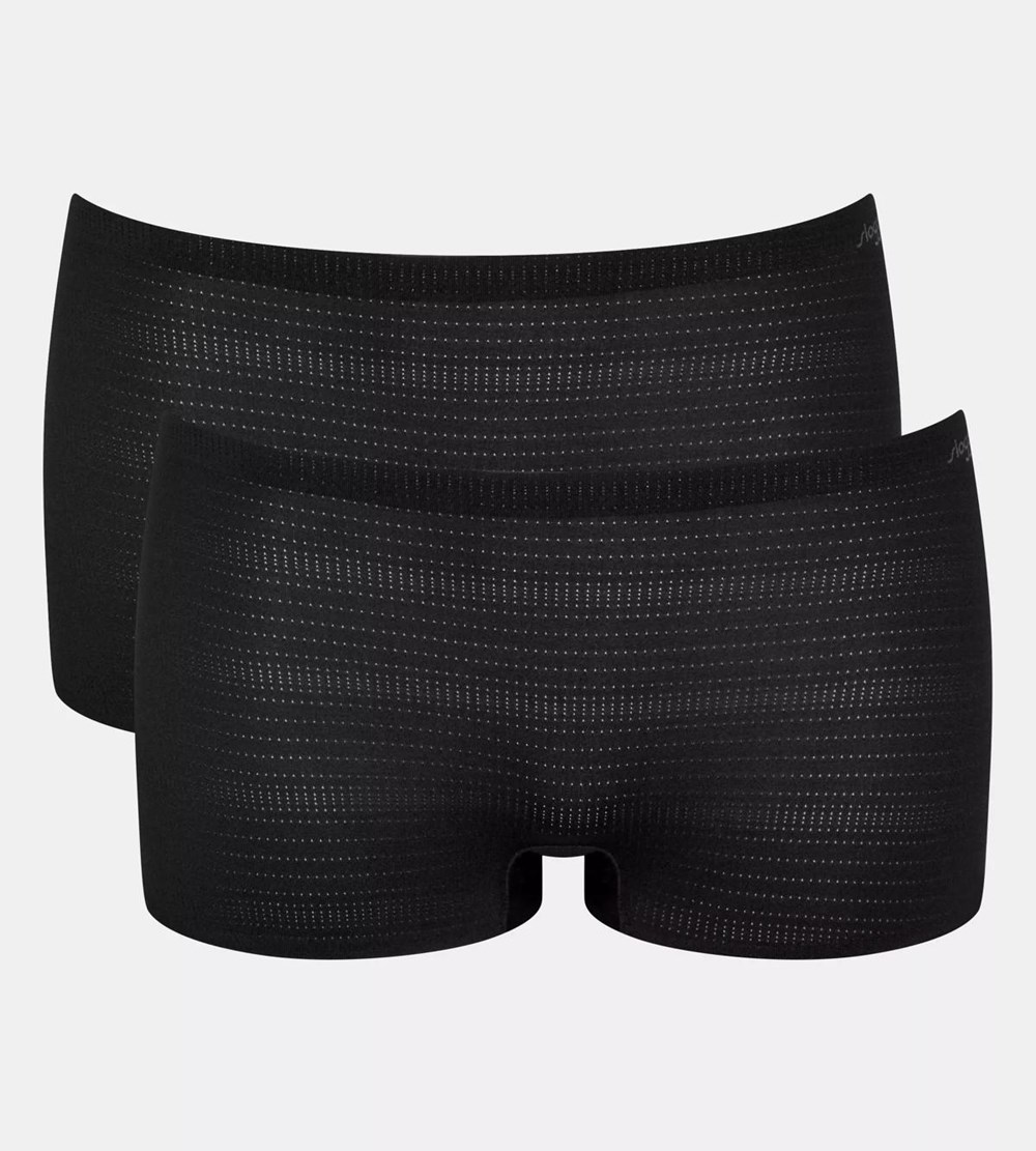 Sloggi Zero +motion Shorty Czarne | 50249-WROS