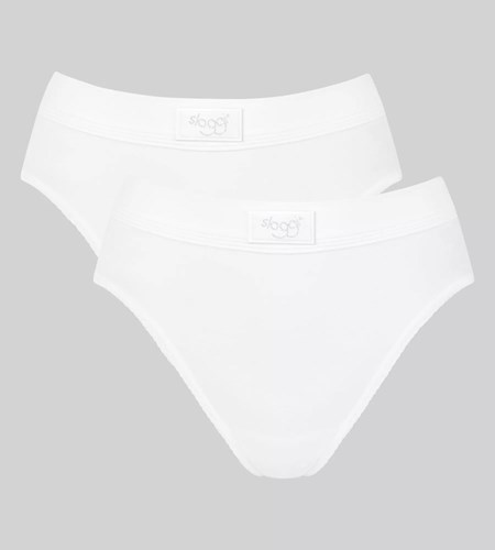 Sloggi Double Komfort Tai Brief Białe | 38149-NQLH