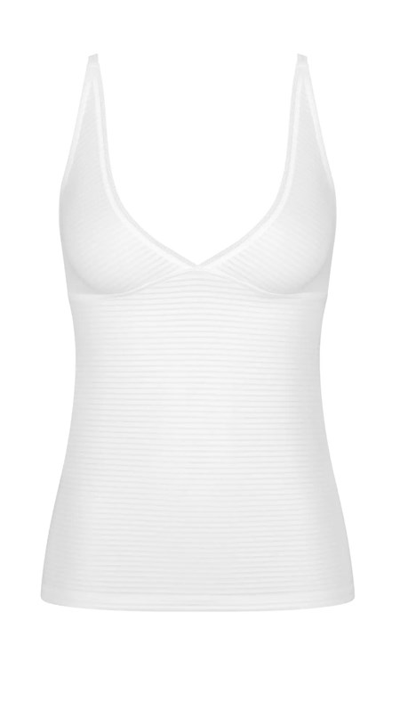 Sloggi Ever Fresh Vest Tank Top Białe | 41652-NGYA