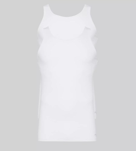 Sloggi Go Abc Vest Tank Top Białe | 78219-FPQG