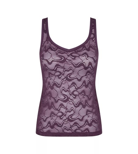 Sloggi Go Allround Koronkowe Top With Spaghetti Straps Plum | 84760-KXML