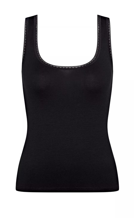 Sloggi Go Vest Tank Top Czarne | 31094-MAQW