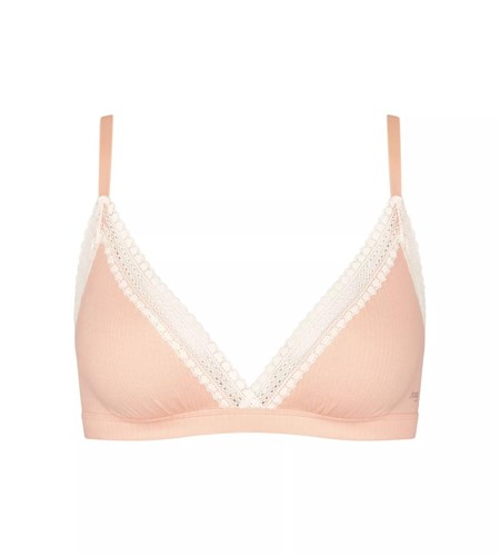 Sloggi Go Żebrowany Bralette Pomarańczowe | 70935-ZGHO