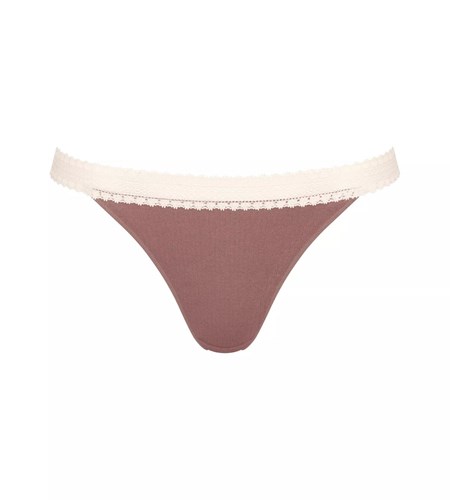 Sloggi Go Żebrowany Brazilian Brief Brązowe Głęboka | 76140-MGPA