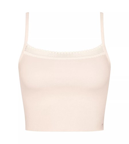 Sloggi Go Żebrowany Top With Spaghetti Straps Angora | 13754-UEXZ