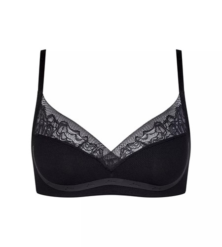 Sloggi S Shadow Soft Bra Czarne | 09634-KZVM