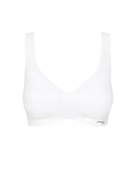 Sloggi Zero Feel Bralette Białe | 97650-GKUL