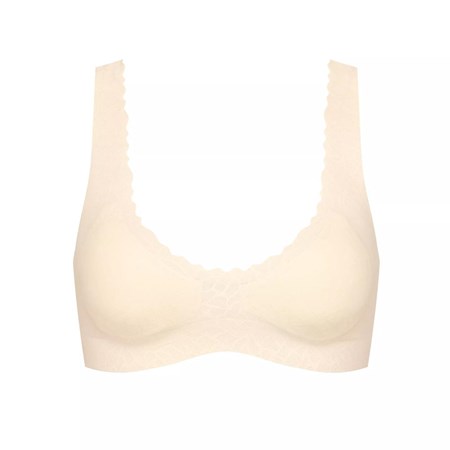 Sloggi Zero Feel Koronkowe Bralette Angora | 59036-APLN