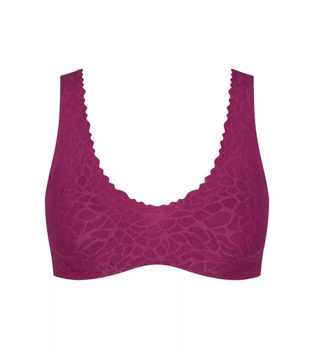 Sloggi Zero Feel Koronkowe Bralette Wine | 39614-ZFLS